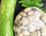 Hình bước làm 1 của món Canh bầu nấu ngao