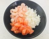 Foto del paso 15 de la receta: Gohan con pollo teriyaki, salmón y camarones (con salsa teriyaki casera)