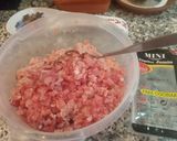 Foto del paso 2 de la receta: Wellington a mi manera con pollo, paté y jamón, acompañado de papas