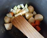 A picture of step 2 of Mutton Tharid (Emirati Style Mutton Stew).
