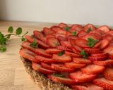 Foto langkah ke 3 dari resep Vegan strawberry vanilla kedelai tart #dairyfree #refinedsugarfree #eggless.