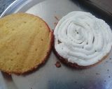 Foto langkah ke 9 dari resep Bolu Classic Topping cream dan Keju Mudah takaran sendok.
