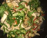 A picture of step 8 of Chinese noodles.