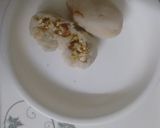 A picture of step 3 of Dryfruit bread bhalla in yogurt.