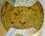 A picture of step 7 of Paneer Paratha.