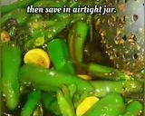 A picture of step 5 of Quick green chilli achar.