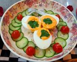 Hình bước làm 3 của món Trứng Canape đơn giản
