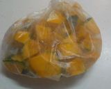 A picture of step 1 of Japanese Pumpkin Salad.