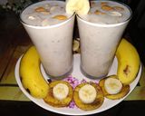 बनाना मिल्क शेक (banana milkshake recipe in marathi) रेसिपी स्टेप 3 फोटो