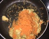 A picture of step 3 of Paneer bhurji chapati roll.
