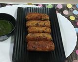 A picture of step 8 of Raw Banana sweet potato cutlets.