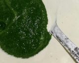 A picture of step 4 of Palak coriander Dhokla.
