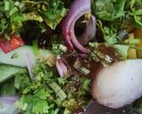 Gambar langkah 5 resipi Salad Mangga.