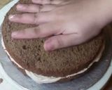 A picture of step 4 of Chocolate theme cake.