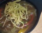 A picture of step 12 of Chicken veg manchow soup.