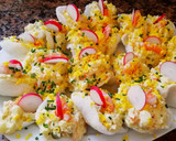 Foto del paso 13 de la receta: Ensaladilla sobre barcas de pan de gambas