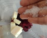 Foto del paso 5 de la receta: Pechuga de pollo sobre una cama de puré de betabel 🍠
