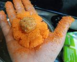 A picture of step 6 of Instant coconut stuffed dryfruits bread peda.