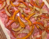 A picture of step 2 of Sicilian Stromboli.