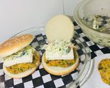 Foto del paso 2 de la receta: Pan Con Hamburguesas 🍔 de Garbanzos con Espinaca Tofu Vegano al horno 👌