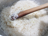 Arroz con remolacha, tipo risotto