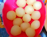 A picture of step 4 of Ras malai.