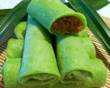 Une image de l'étape 4 de Crêpes vertes au pandan.