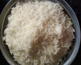 A picture of step 1 of Veg fried rice and jeera rice.