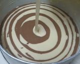 A picture of step 7 of Zebra cake#author marathon.