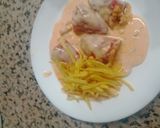 Foto del paso 8 de la receta: Pimientos del piquillo rellenos de pollo en salsa roquefort