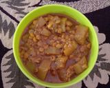 A picture of step 5 of Bottle gourd and chana dal sabji.