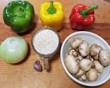 Foto del paso 1 de la receta: Alambre vegetariano con amaranto y queso