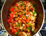 A picture of step 6 of Mike's Extra Spicy Extra Chunky Pork Chili.