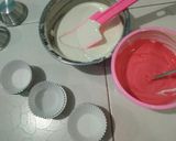 Foto langkah ke 3 dari resep Bolu Kukus Santan Merah Putih 17 Agustusan.