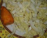 Foto langkah ke 1 dari resep Orak orak Telur Sawi Putih Wortel.