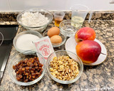 Foto del paso 1 de la receta: Pastel de otoño, con manzanas, pasas, nueces y ron. “Sin gluten “