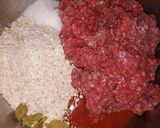 Foto del paso 1 de la receta: Hamburguesa casera de carne roja, avena y chía