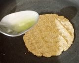 A picture of step 8 of Bhakhari (flat bread).