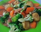 Foto langkah ke 4 dari resep Tumis tahu sutera (japanese egg tofu).
