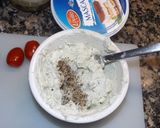 Foto del paso 2 de la receta Aperitivos con crema de queso azul y whisky
