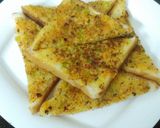 A picture of step 7 of Cheesy veggie open sandwich toast.