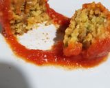 Foto del passaggio 3 della ricetta Polpette vegan di lenticchie al sugo