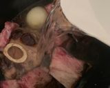 A picture of step 3 of Pho [Beef Noodle Soup].