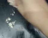 A picture of step 7 of Winter special dish hara lehsan.