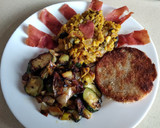 Foto del paso 1 de la receta: Timbal de arroz con corona de revuelto de verduras, con pollo