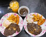 Hình bước làm 6 của món Beefsteak - bít tết 😅 kiểu nửa âu nửa á