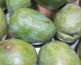 A picture of step 1 of Instant mango chunda (sweet mango pickle).