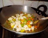 A picture of step 3 of Vegetable dal biryani.