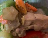 Foto langkah ke 4 dari resep Garang Asem Ayam |Santan dan Daun Pisang.
