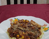 Foto del paso 5 de la receta: Pasta con tofu, choclo y vegetales -vegano- :)